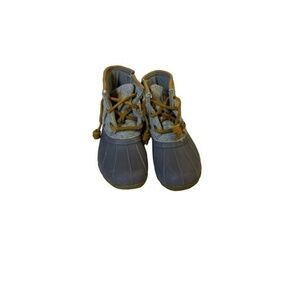 Sperry Gray Saltwater Boots Girls‎ size 11